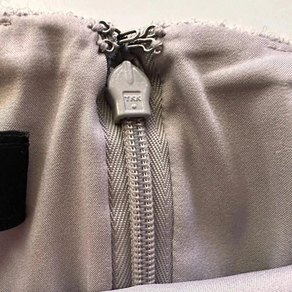 Talbots Petites Womens Wool Blend Lined Pencil Midi Skirt Gray Pockets - Picture 9 of 9